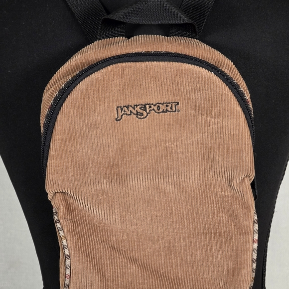 JanSport Corduroy Mini Backpack Sling Bag Caramel Brown NWT main image 8